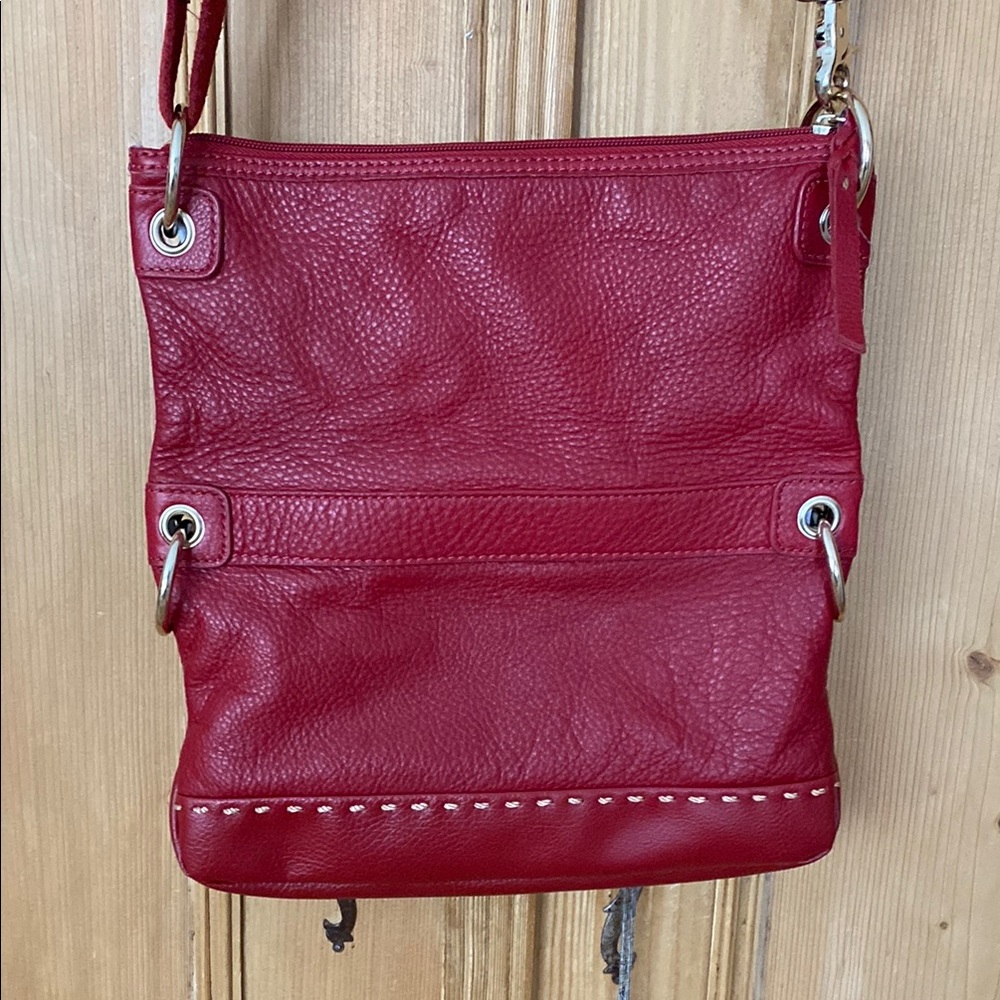 Red Leather Shoulder Bag